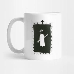 Goth Rock Nun Crucifix Mug